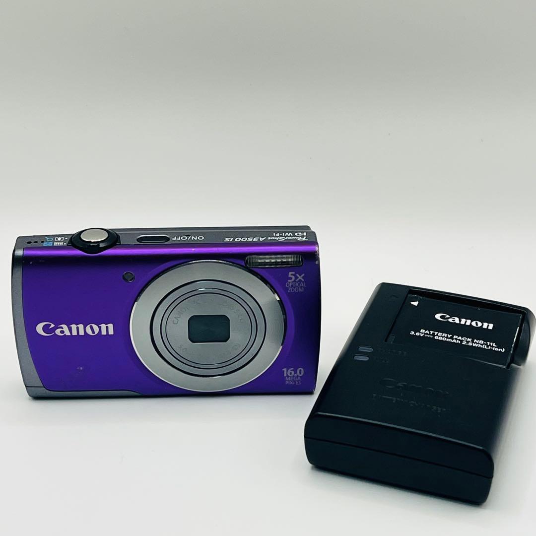 Canon PowerShot A3500 IS パープル　コンデジ