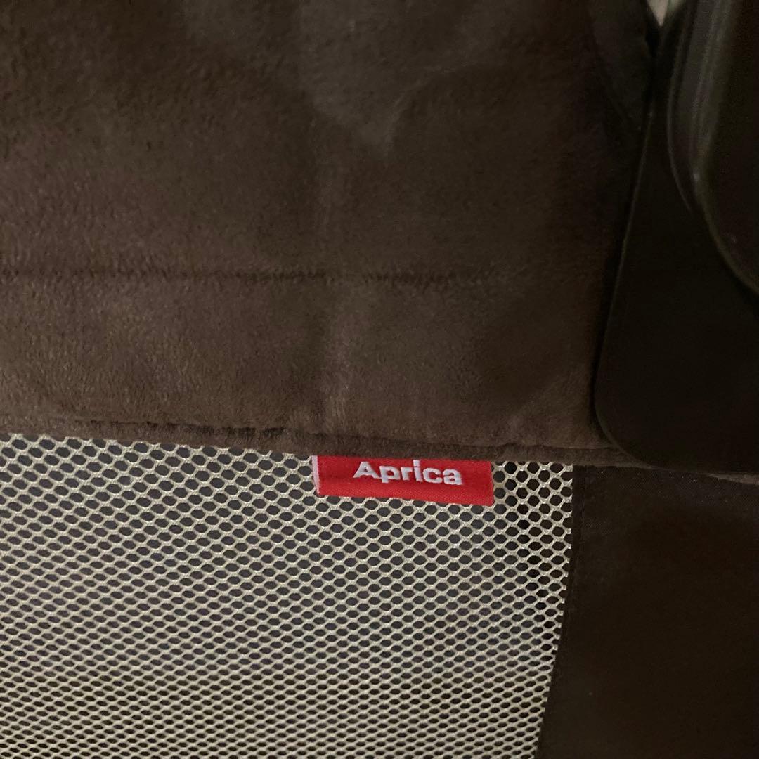 Aprica ココネルエアープラス ベビーベッド ブラウン 洗えるマット