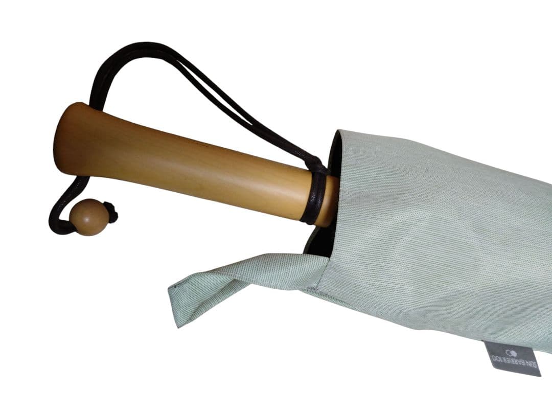 SUN BARRIER100 折りたたみ日傘 ２段折 moku グリーン