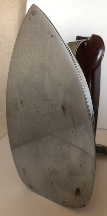 【レトロ アンティーク】アイロン プリモアイロン 木箱 アイロン台付 動作確認済