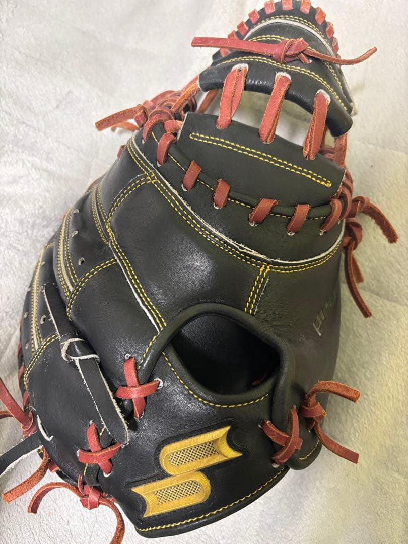 SSK 軟式野球グローブ BENM04424F 黒/赤