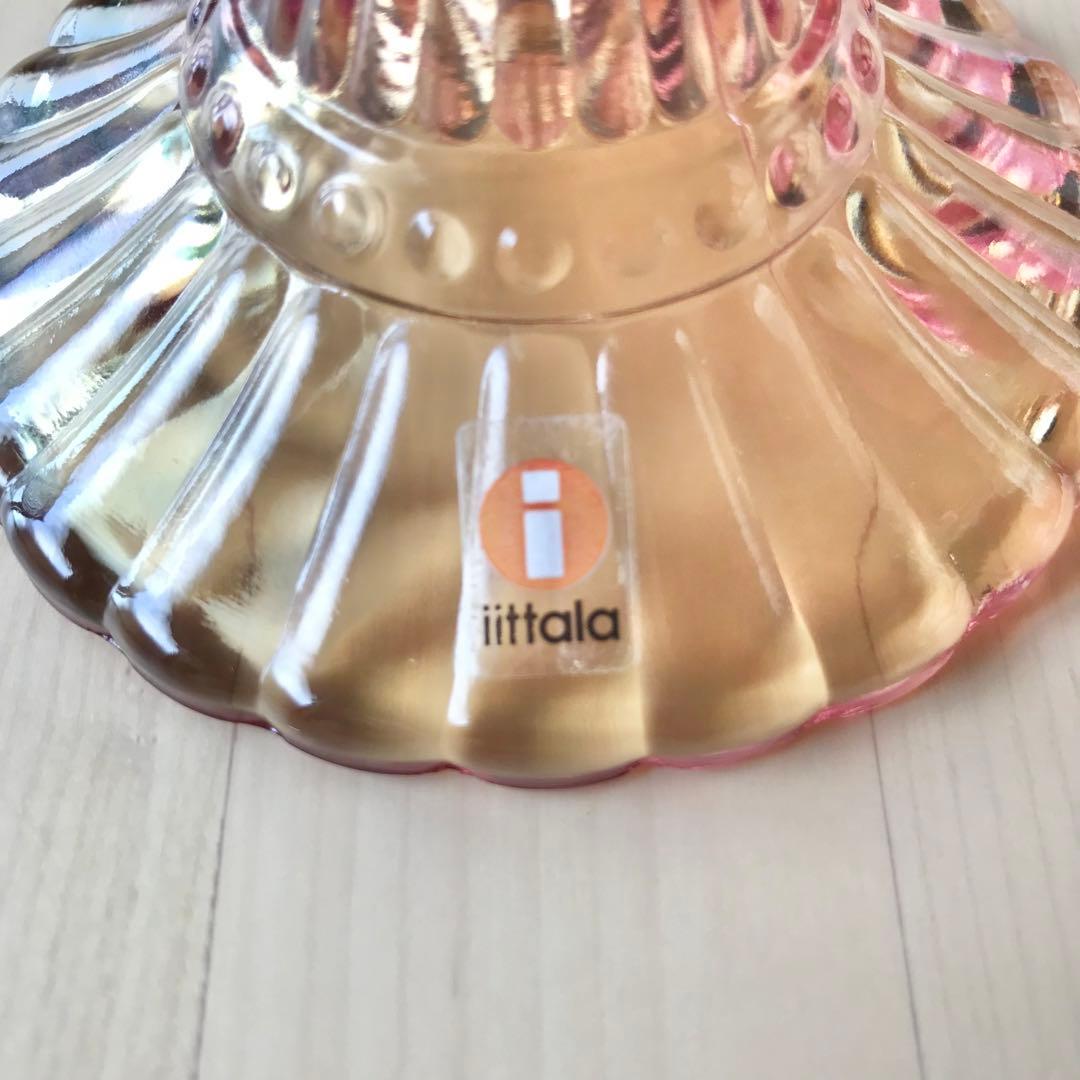 イッタラ　マリメッコ　マリボウル　ラージ　ローズオリーブ　廃盤　レア　ガラス　光