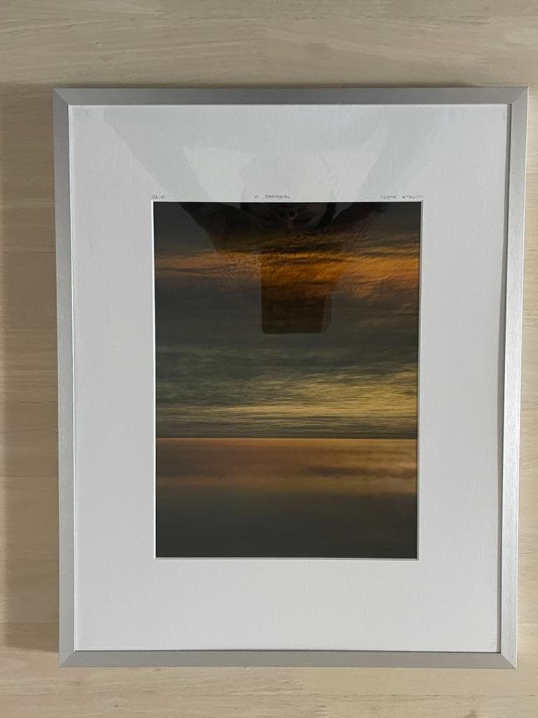 【限定】イエローコーナー アート写真 アンティ・ヴィータラ 海 50x40 額装