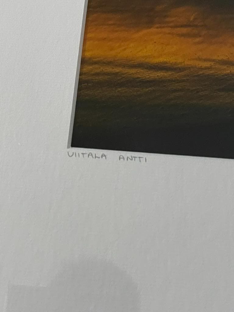 【限定】イエローコーナー アート写真 アンティ・ヴィータラ 海 50x40 額装