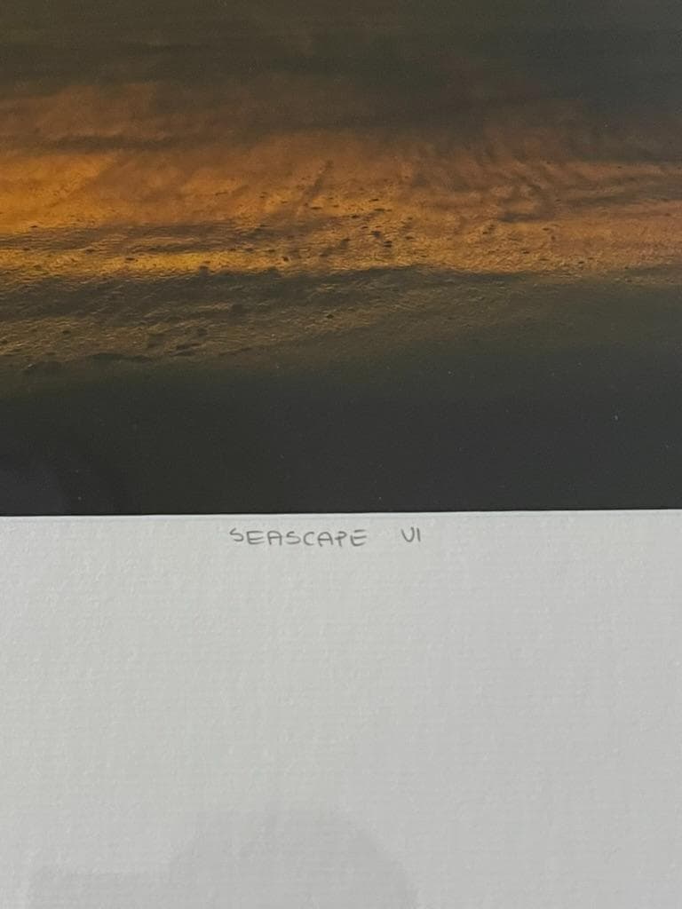 【限定】イエローコーナー アート写真 アンティ・ヴィータラ 海 50x40 額装