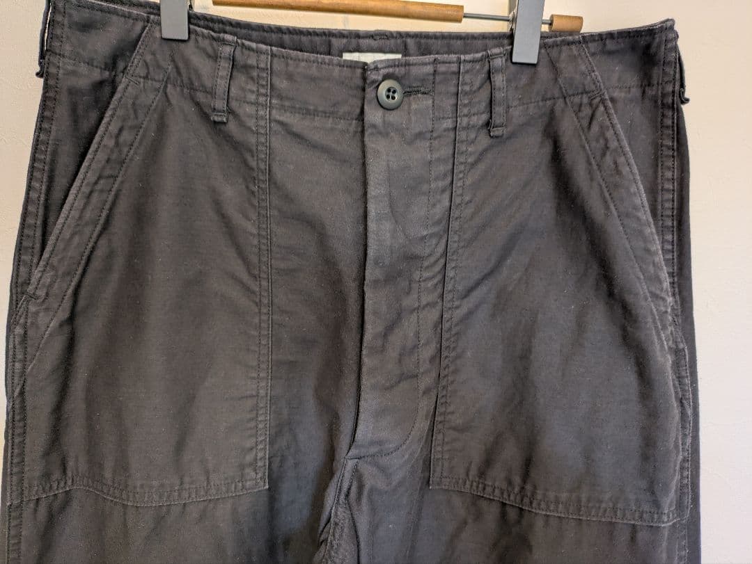 CIOTA スビンコットンムラ糸バックサテンベイカーパンツ 【5】BLACK