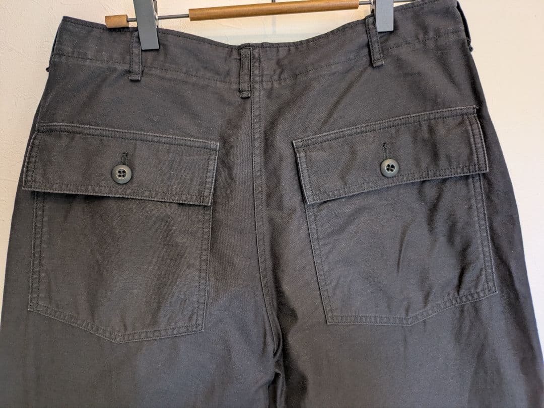 CIOTA スビンコットンムラ糸バックサテンベイカーパンツ 【5】BLACK