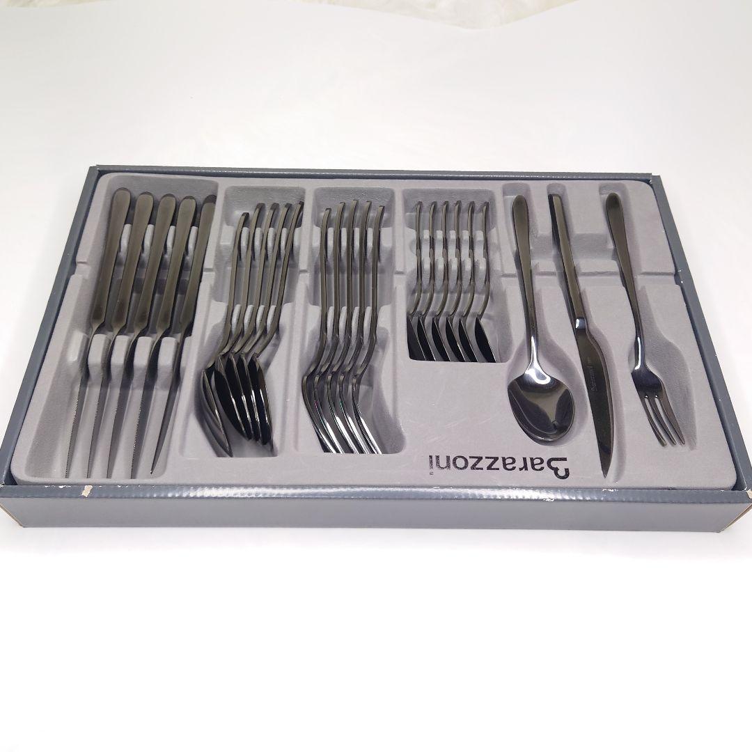 【新品未使用】バラゾーニ カトラリーセット 24P　チタンシャイン