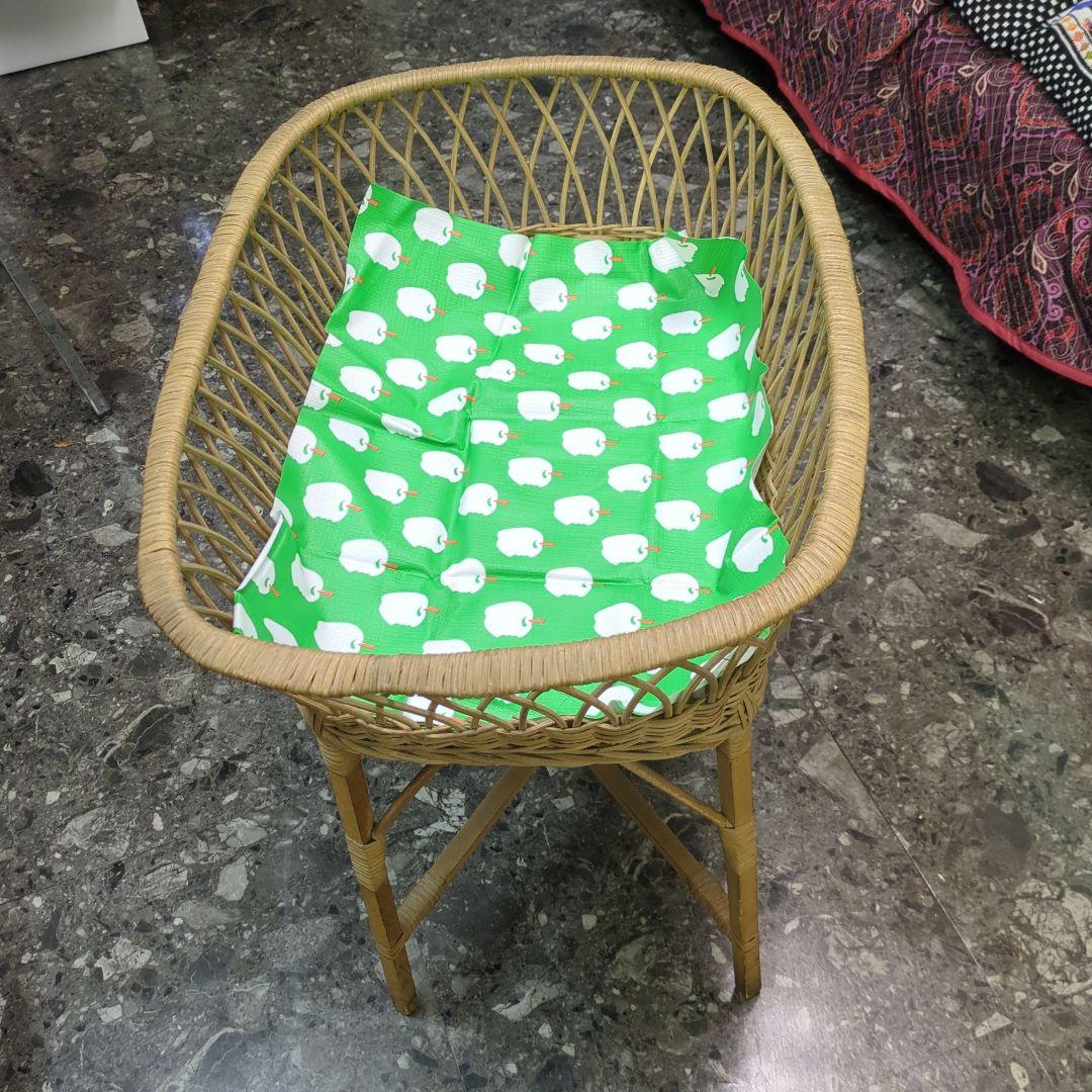 はなこ　昭和レトロ脱衣かご　古道具家具　　　　　　　籐ラック