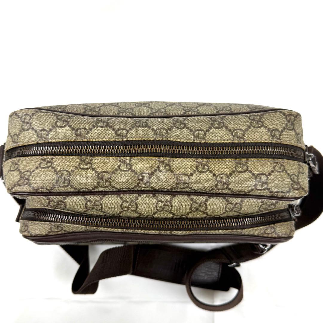 【美品】GUCCI グッチ GGスプリーム ショルダーバッグ PVCレザー