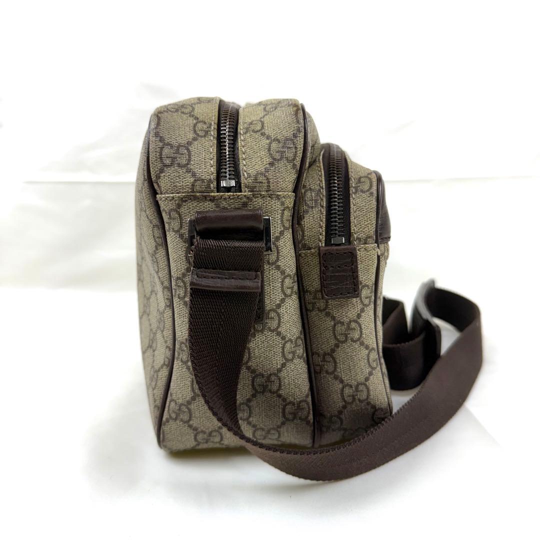 【美品】GUCCI グッチ GGスプリーム ショルダーバッグ PVCレザー