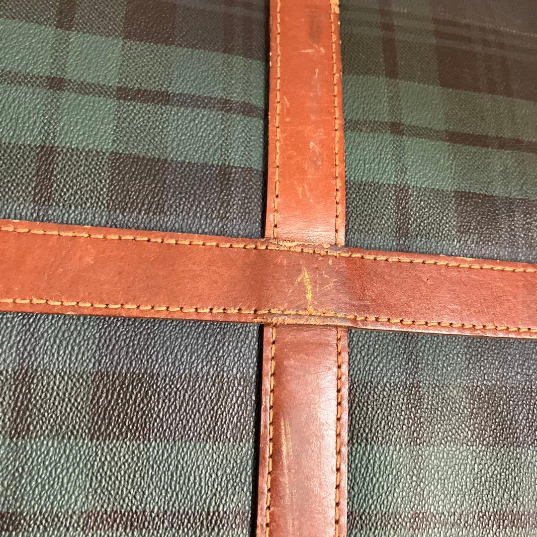 ポロ ラルフローレン ボストンバッグ 2way チェック PVC レザー 大容量