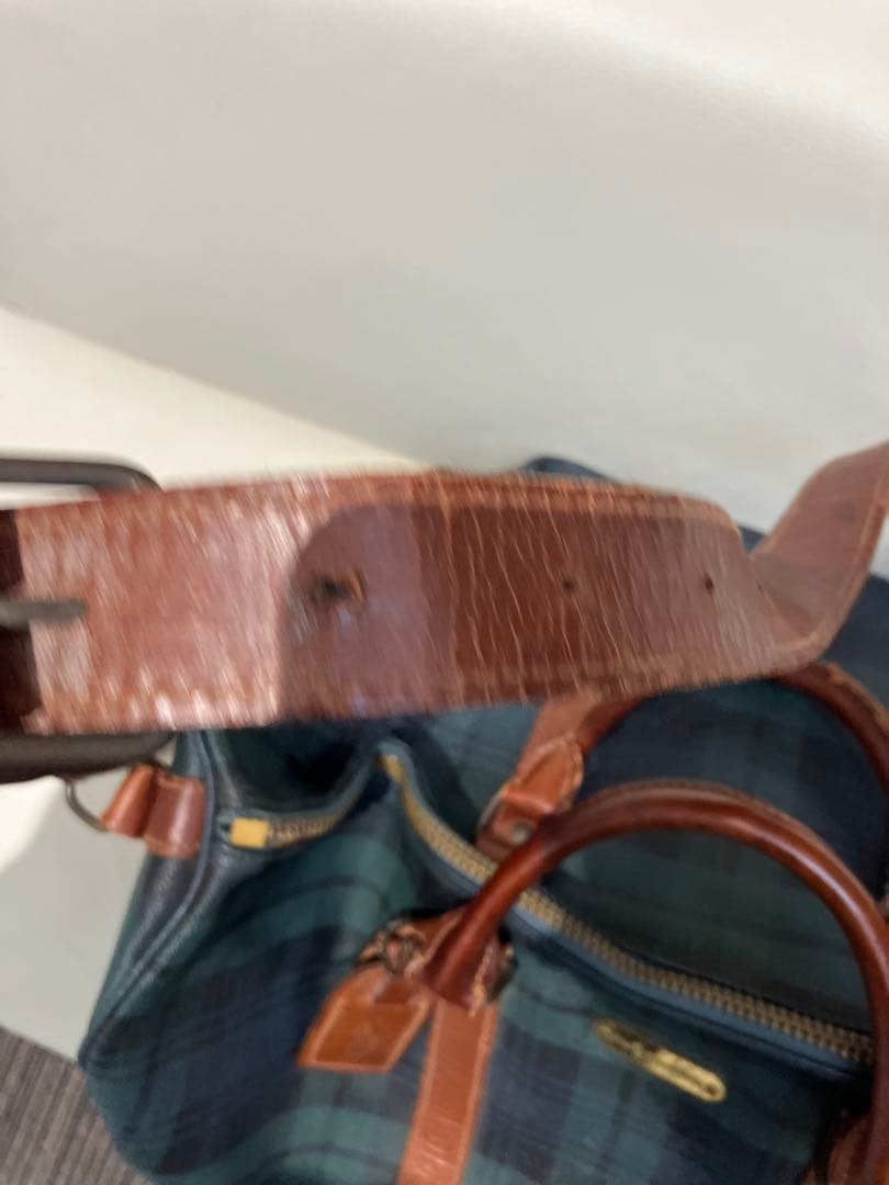 ポロ ラルフローレン ボストンバッグ 2way チェック PVC レザー 大容量