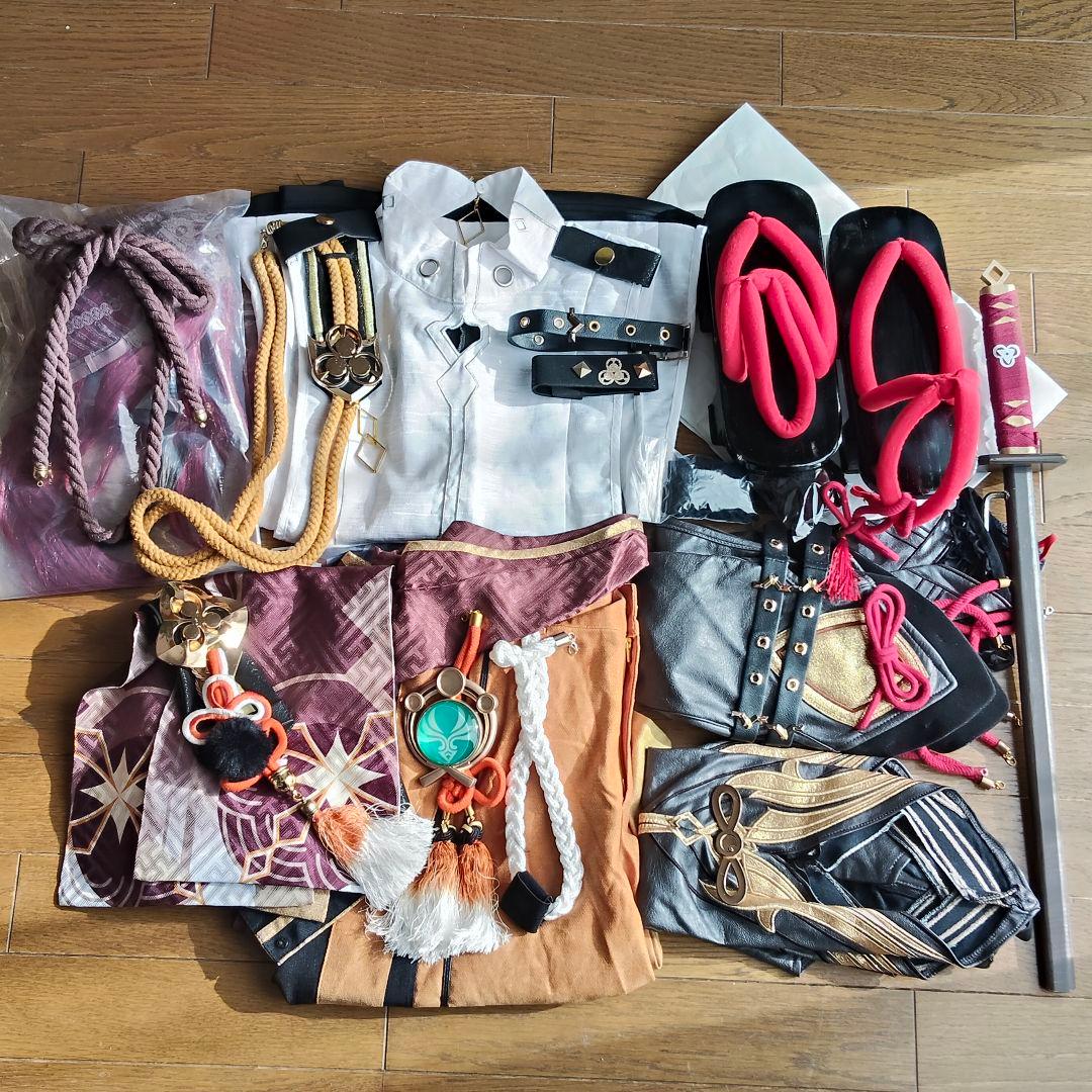 鹿野院平蔵 三分妄想製 コスプレ フルセット 原神