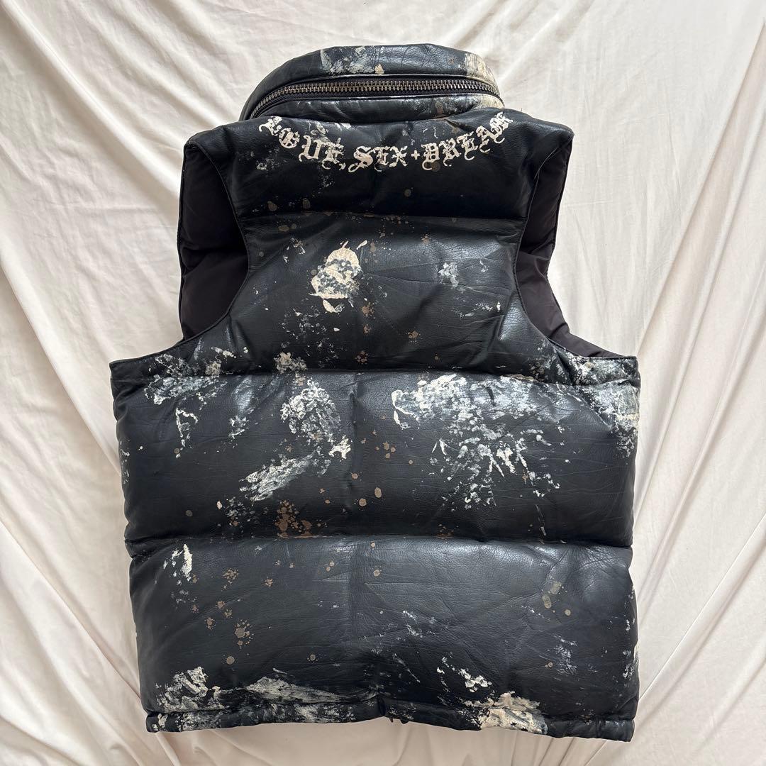 [初期] L.G.B. LEATHER DOWN VEST SIZE2