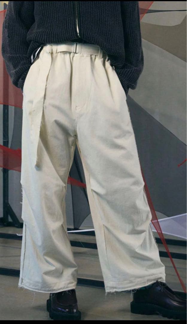 メゾンスペシャル コットンスノーワイドパンツ