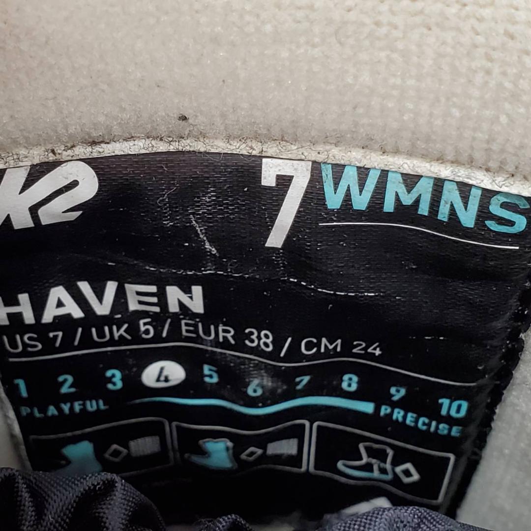 ケーツー　スノーボード　HAVEN　レイダー　US7　BOA　バイカラー