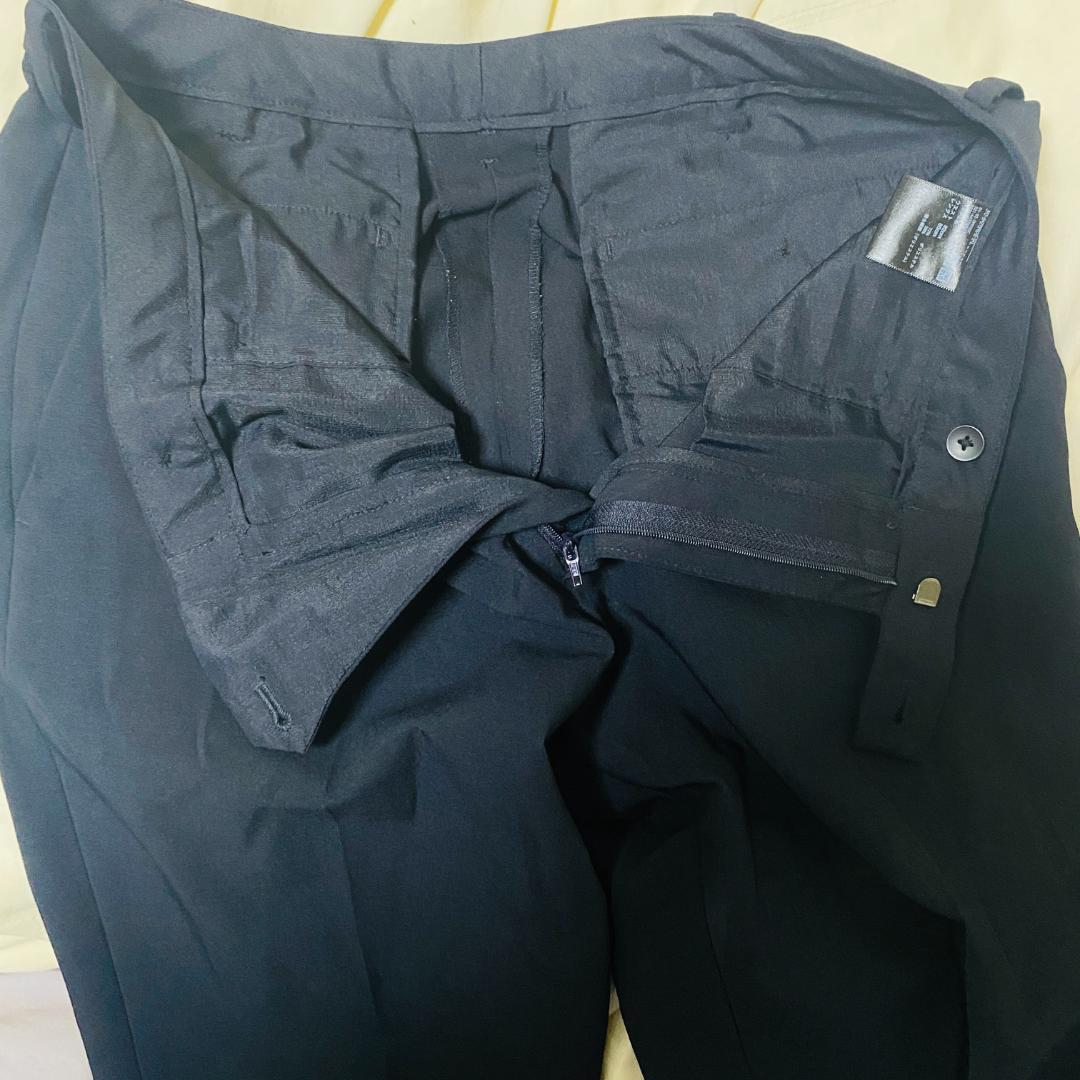 美品 ユニクロ 感動スーツ セットアップ ダークグレー XXL 洗える