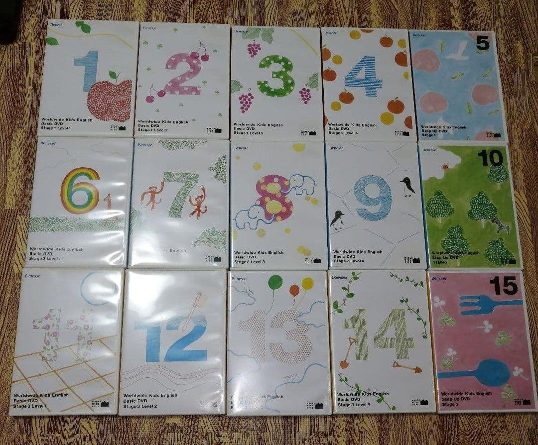 【DVDのみ】World Wide Kids DVD ステージ1〜6 まとめ売り