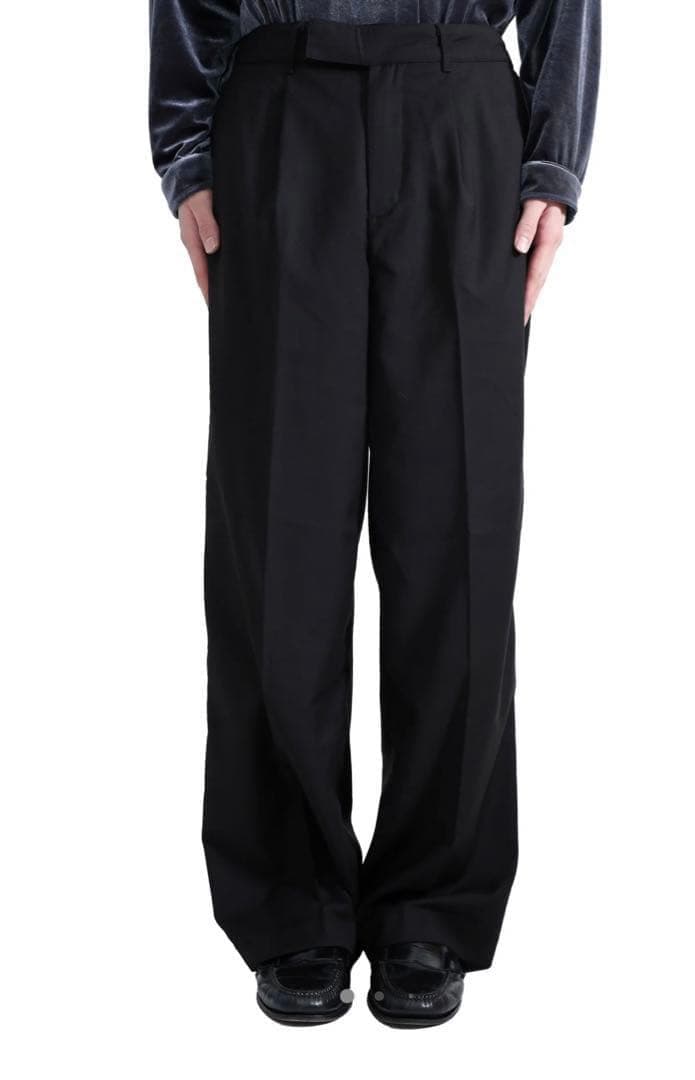 パンツ HIGH RISE WIDE STRAIGHT TROUSERS sullen