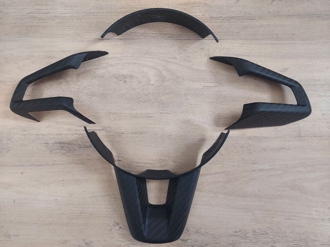 アクシスパーツ　NDロードスター　ステアリングカバー　艶消し　左スイッチあり