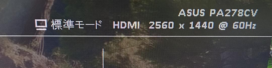 ディスプレイ・モニター本体 ASUS PA278CV