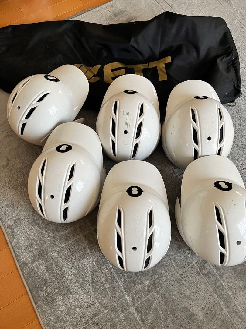 ホワイトヘルメット6個セット