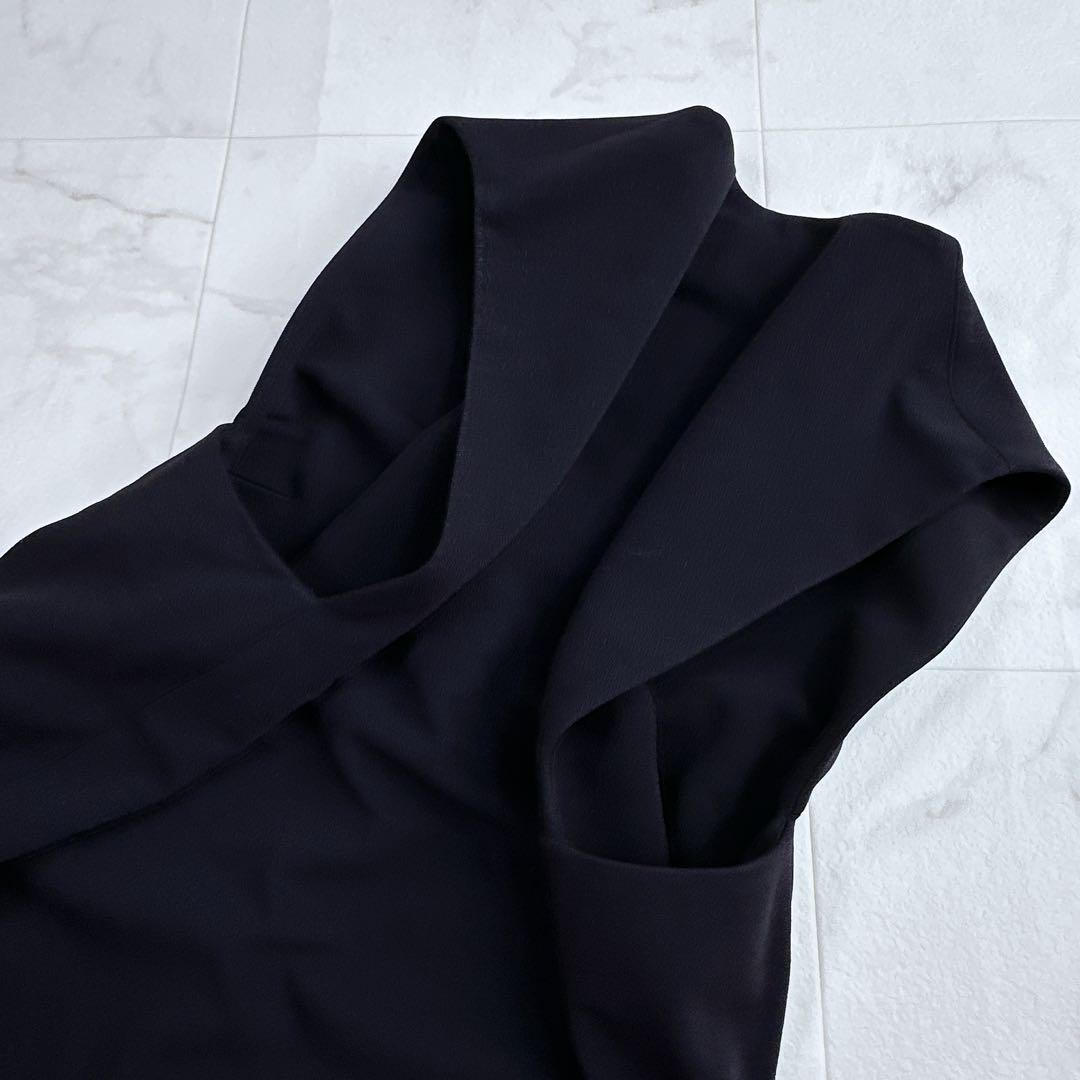 ボールジィTOMORROWLAND ドライアムンゼン クルーネックロングジレ　紺