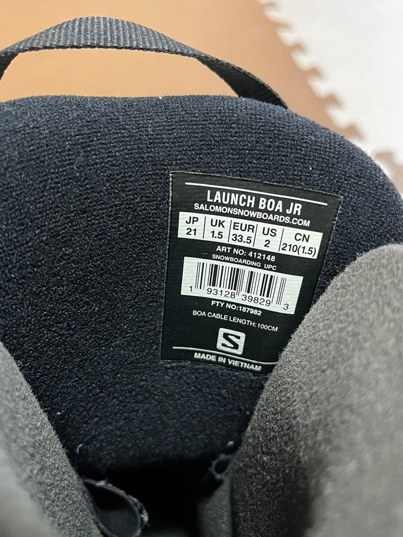 Salomon Launch Boa Jr スノーボードブーツ 21㎝　サロモン