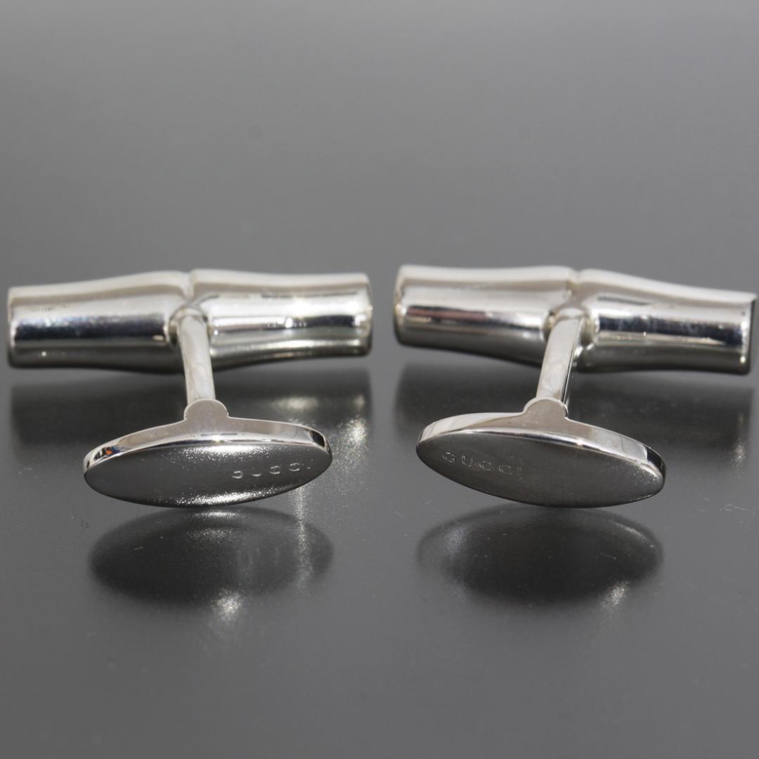 グッチ GUCCI カフス バンブー SV925 新品仕上済 カフスボタン