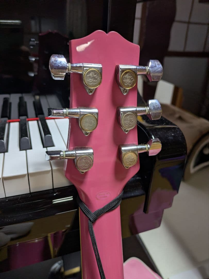 ジプシーローズ　Gypsy Rose ピンクアコースティックギター　ラメ入り