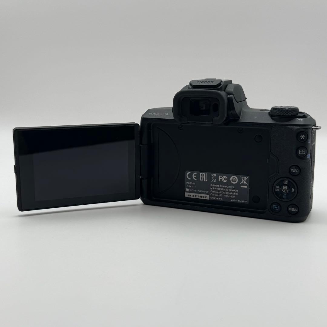 【美品】Canon EOS Kiss M ブラック レンズ付き