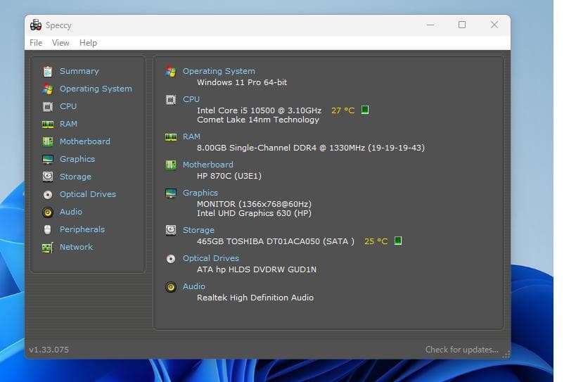 Win11 Pro ほぼ新品 HPデスクトップPC