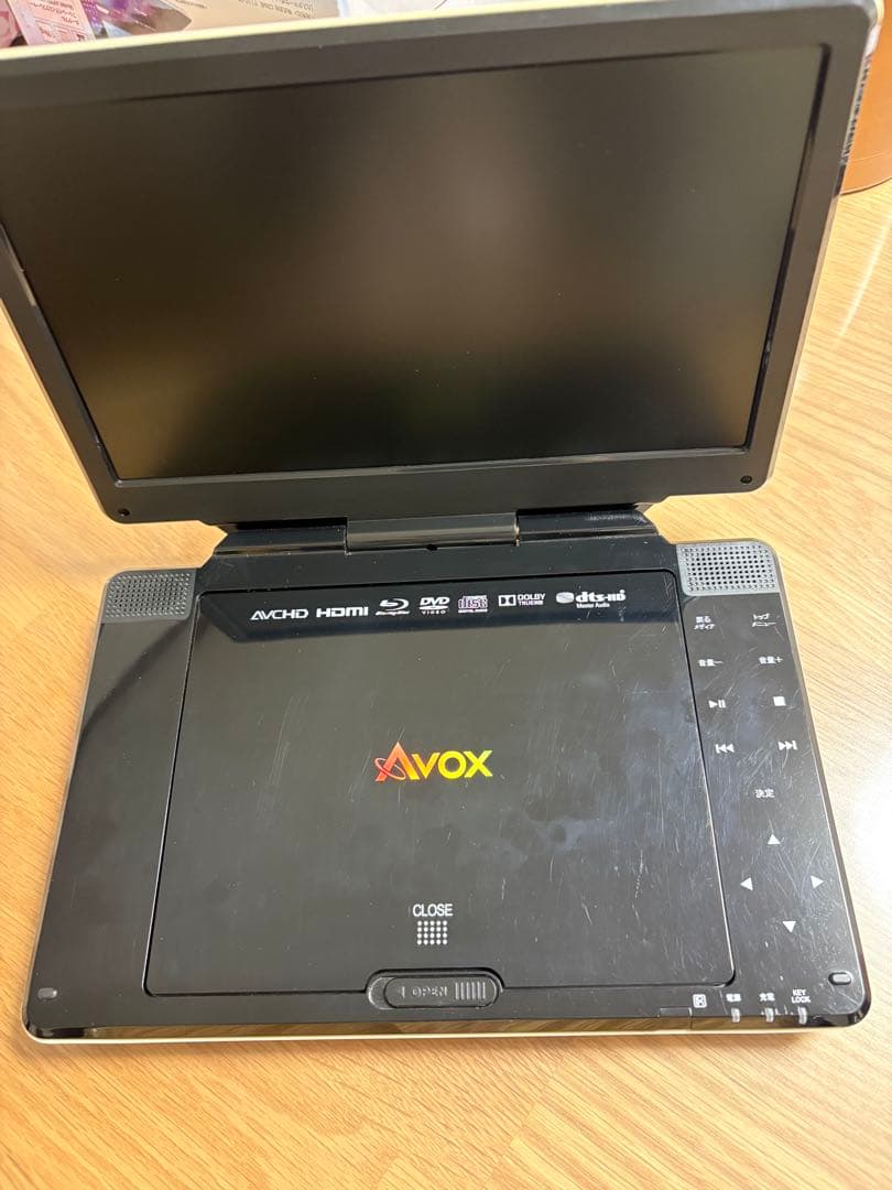 Avox ポータブルブルーレイプレーヤー APBD-1030HW