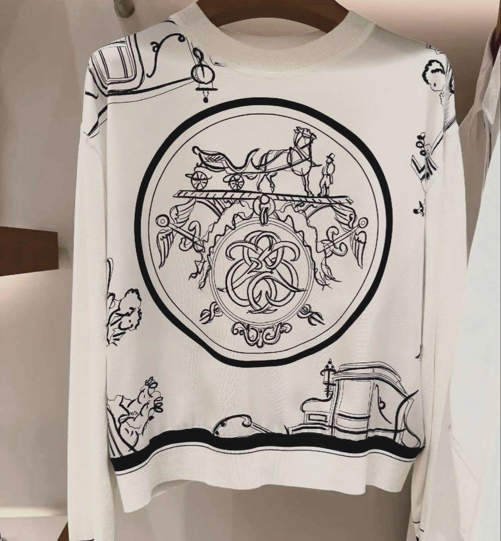 maru ホワイト ニット 長袖 トップス