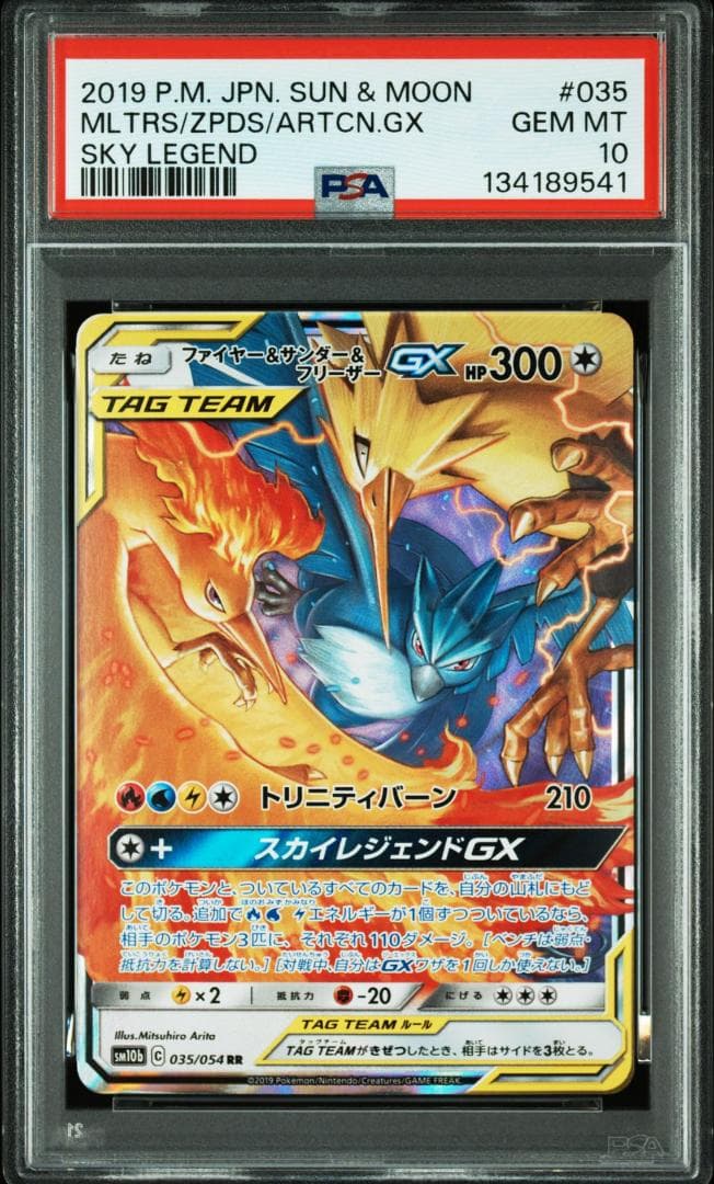 (25-06-295)【PSA10】ファイヤー&サンダー&フリーザーGX RR