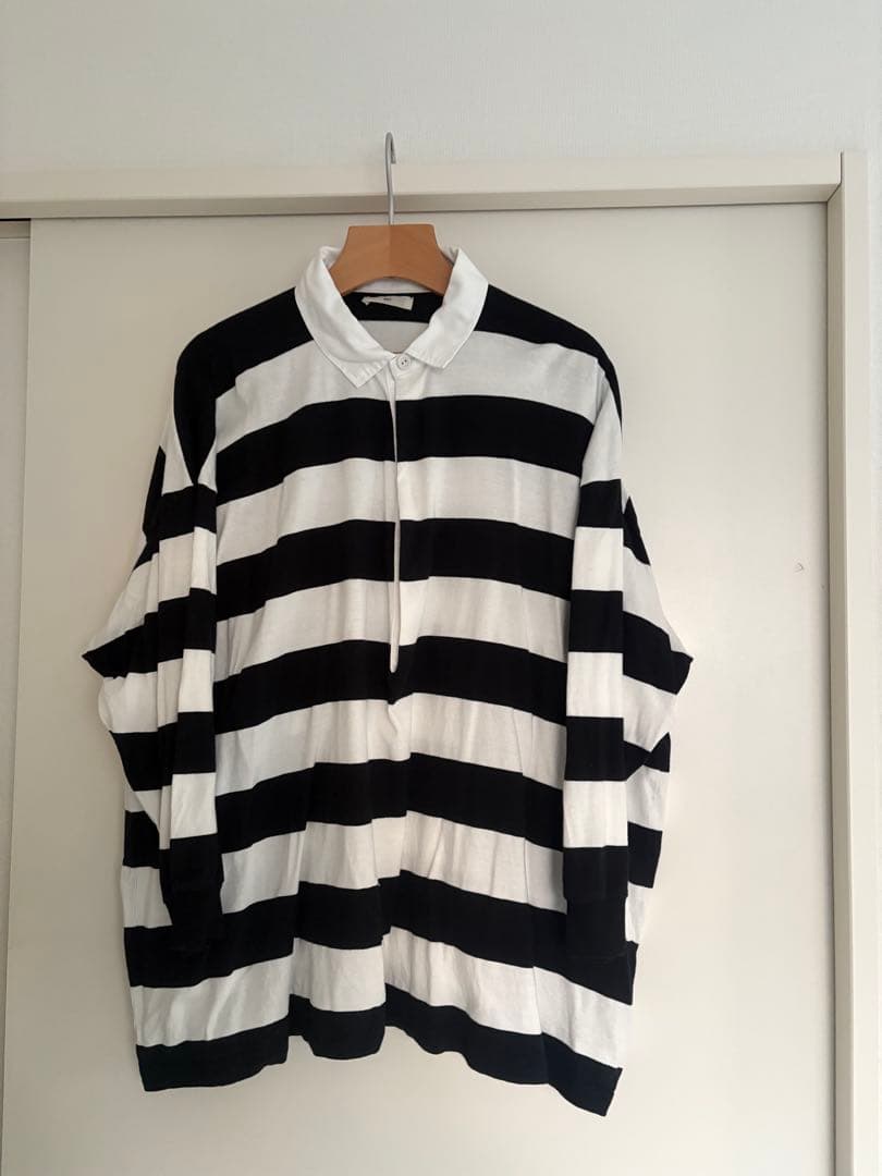 FRAMeWORK onit/別注OVERSIZE ボーダーラガーシャツ