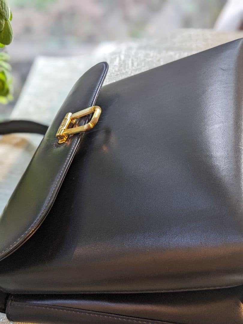 銀座和光オリジナル本革バッグ　ネイビー