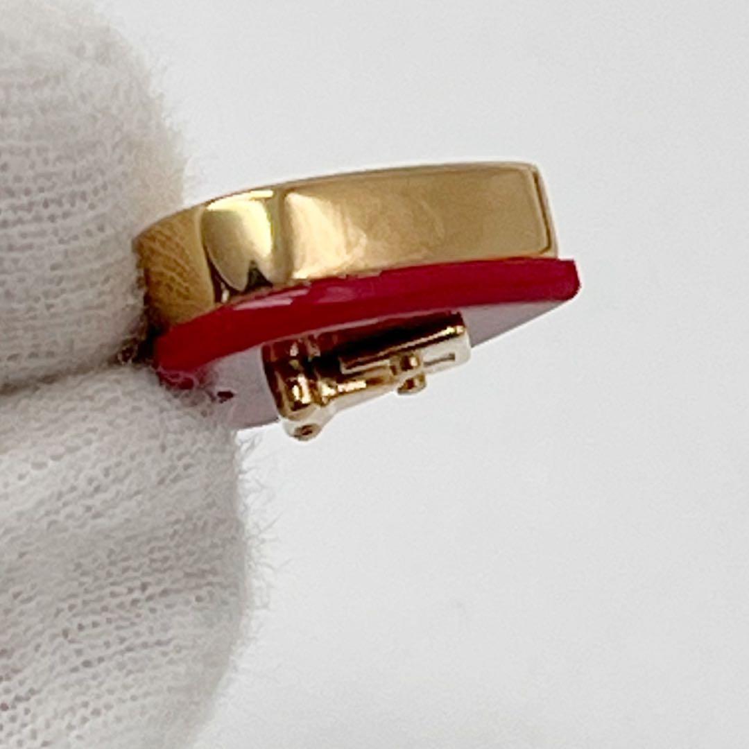 ルイヴィトン ブックルドレイユ ロックミー ハートピアス 赤　片方