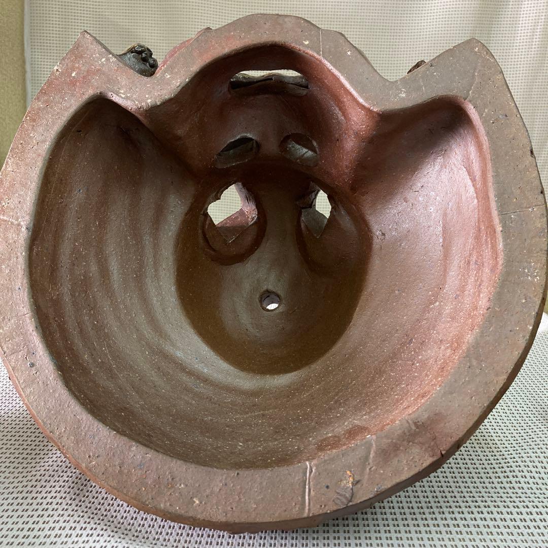 兜 陶器 原寸大程の大きさ 古民家