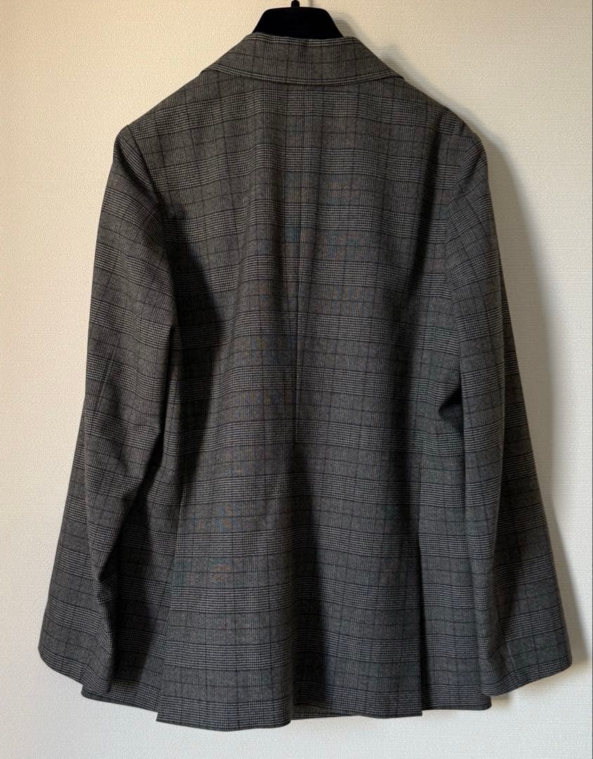 IENA テーラージャケット　グレー　チェック柄 38