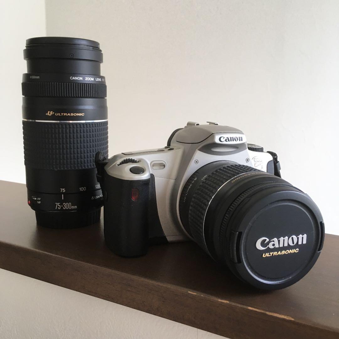 Canon キヤノン EOS KISS Ⅲ フイルムカメラ バッグ・レンズ2本付