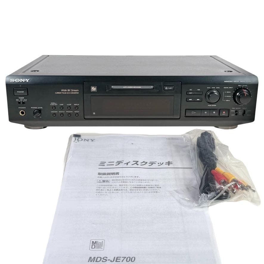 ◆優良動作品◆SONY ソニー MDS-JE700 MDレコーダー ブラック