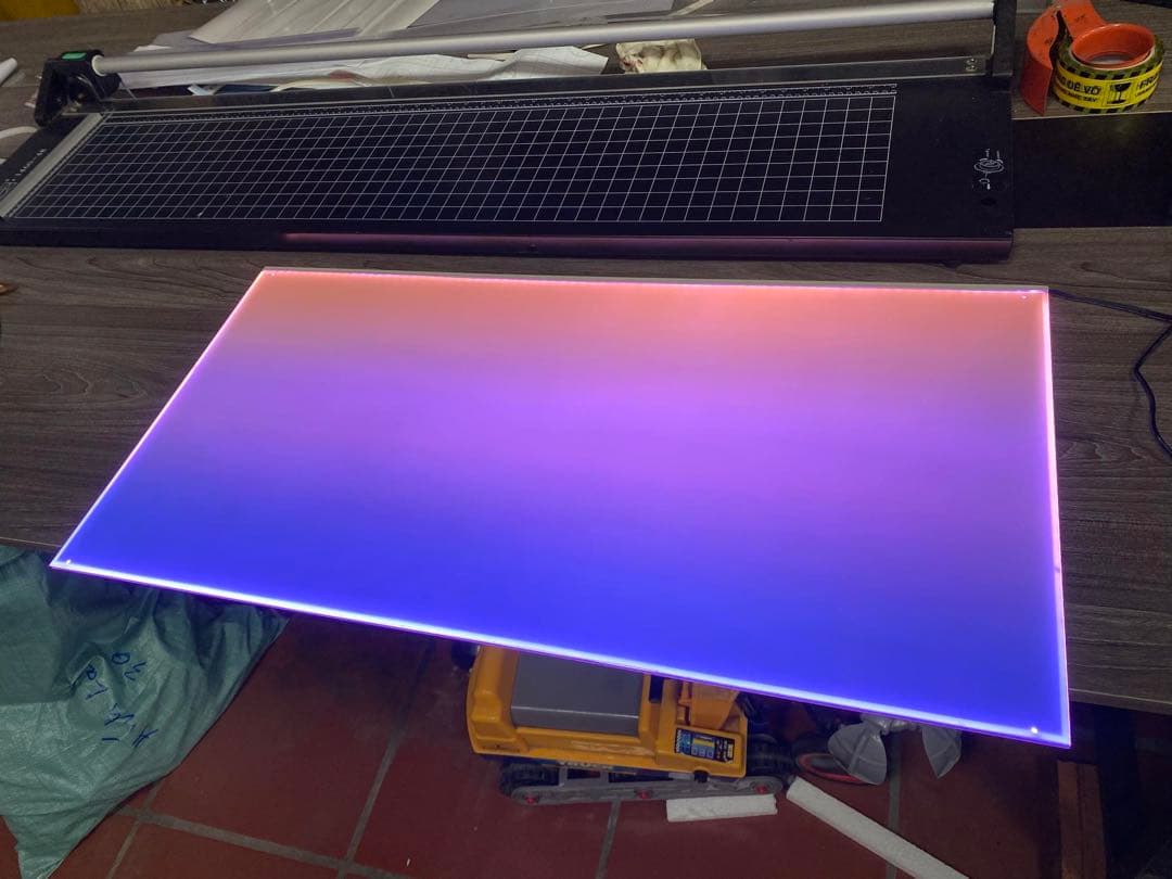新品未使用　ライトスクリーン　アクアリウム　LED RGB 60cm×38cm
