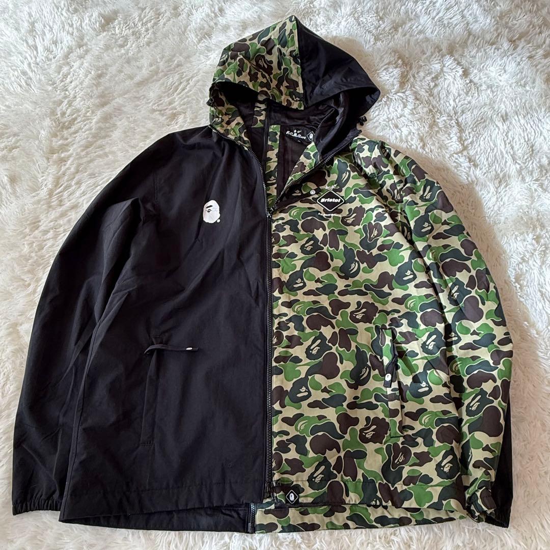 【XL】FCRB × A BATHING APE カモフラ ナイロンジャケット