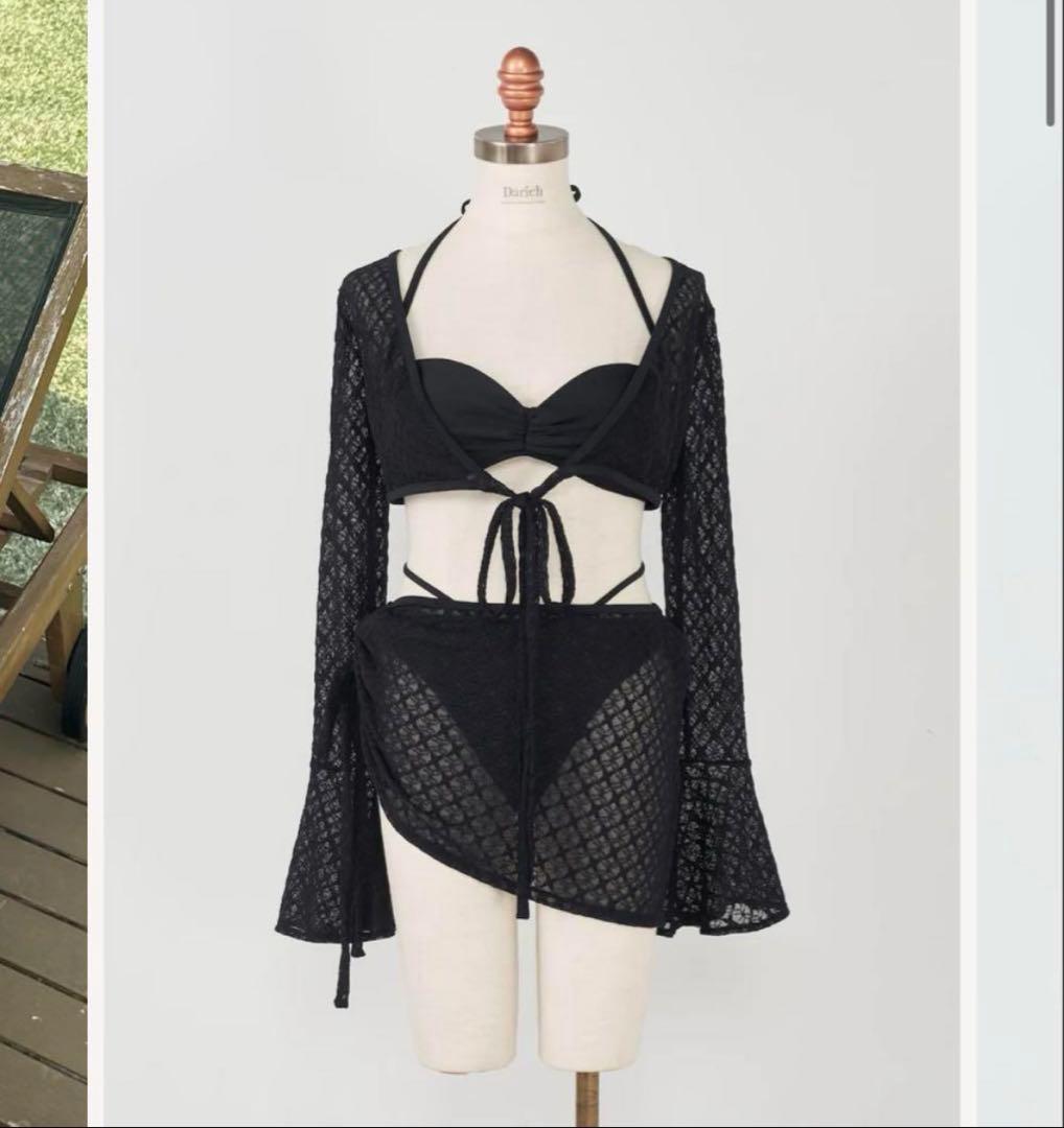 【o】Darich 4WAYレースウエストクロスビキニ