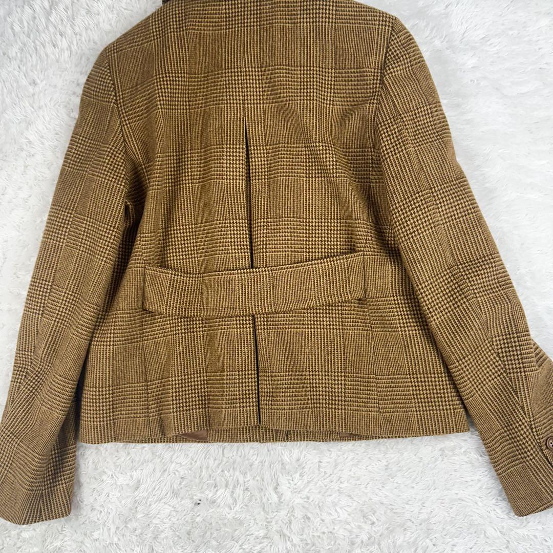 マックスマーラ　Pコート　銀タグ　アンゴラ混　ジャケット　茶色　M ベルト