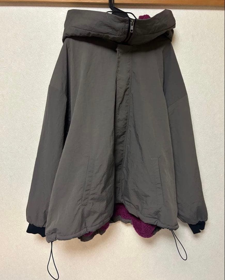 Jih Nunc(ジーヌンク)裏ボアナイロンビックフードジャケット