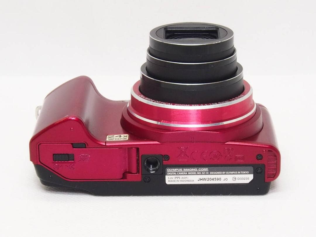 OLYMPUS SZ-14 レッド 《 24倍ズーム 手振れ補正 CCDセンサー