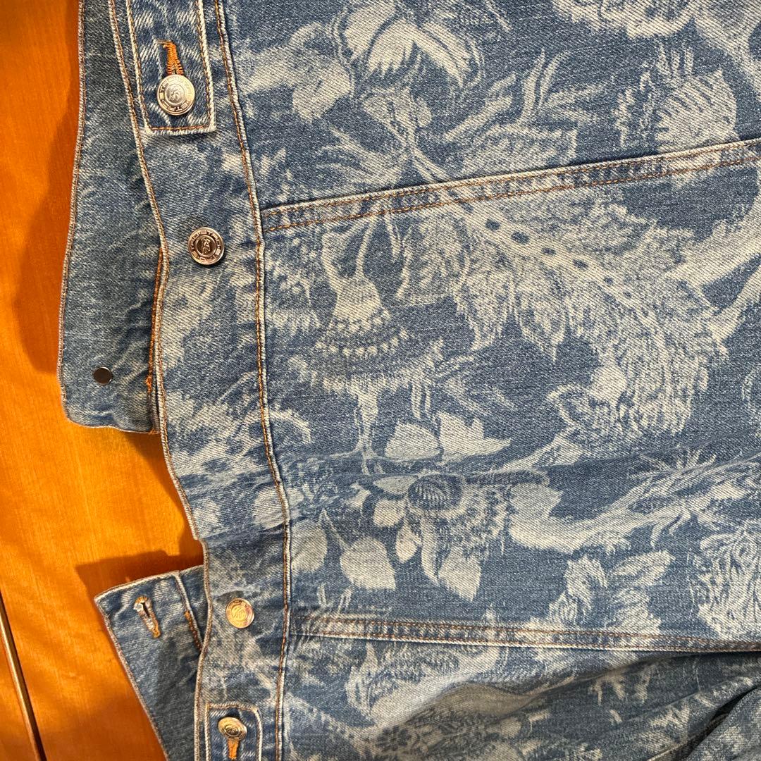 ETRO 花柄デニムジャケット 46
